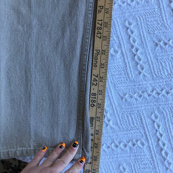 L.L.Bean Double L Comfort Waist Tan Jeans Men’s 37x32 Relaxed Fit Y2K Workwear - Picture 9 of 10